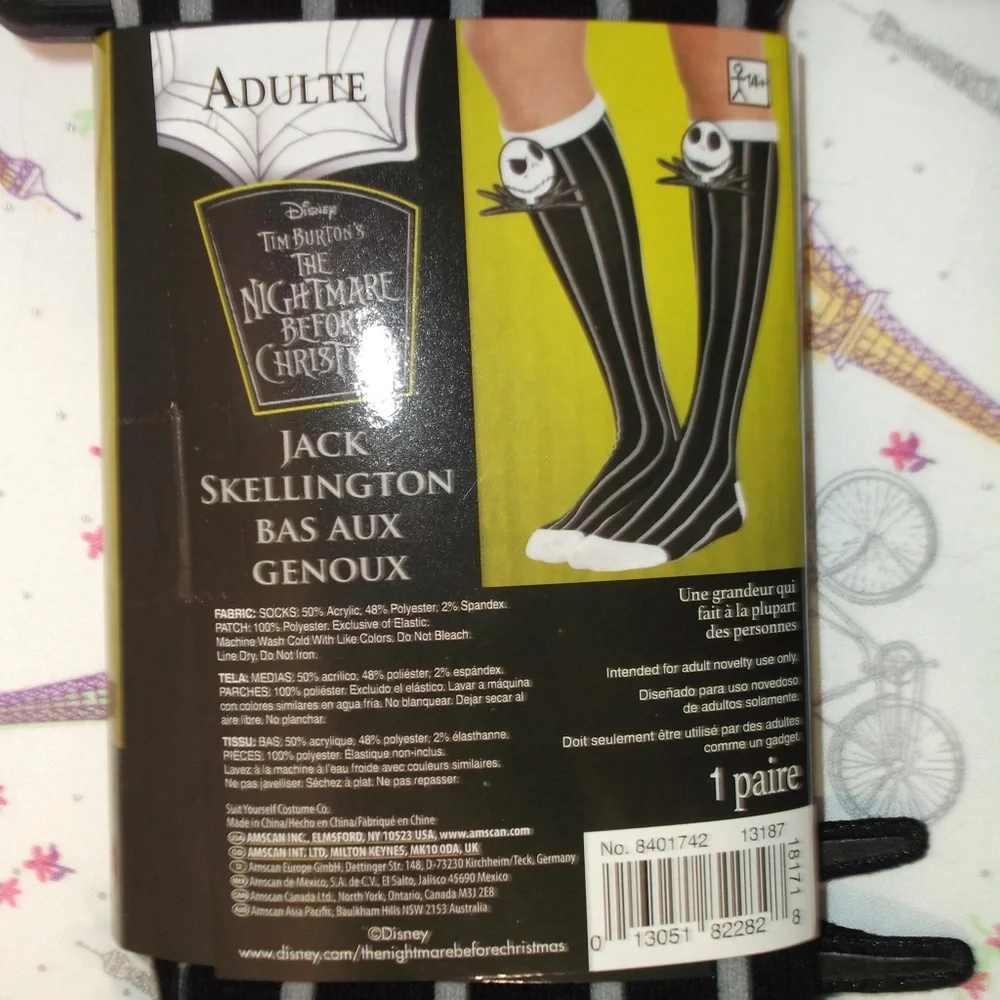 Jack Skellington Socks “Nightmare B4 Christmas”